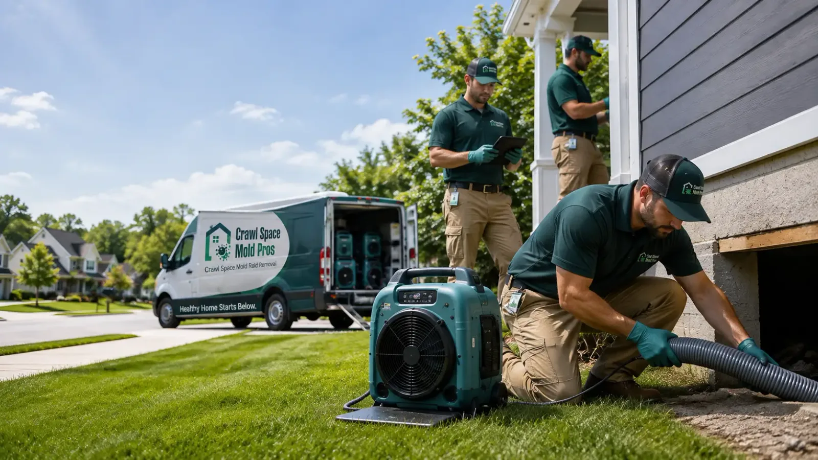 Crawl Space Mold Removal in Wilson, MI